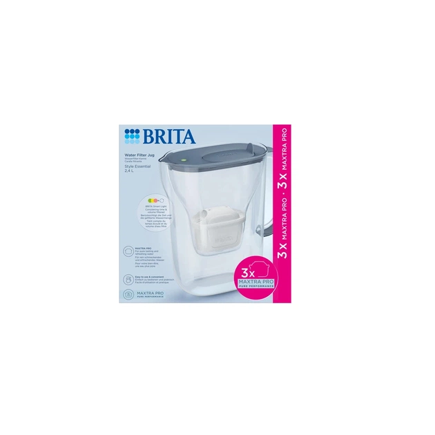 Фільтр-глечик Brita Style Essential MXPro 2.4л + 3 картриджа сіро-блакитний (1058103) - picture 12
