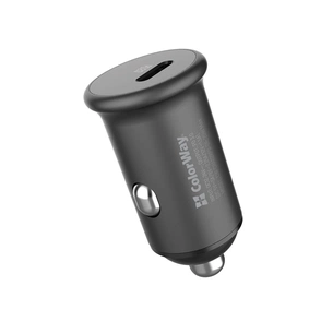 Зарядний пристрій ColorWay 1USB Car ( PD USB Type-C (20W) Gray (CW-CHA028PD-GR) зображення 1