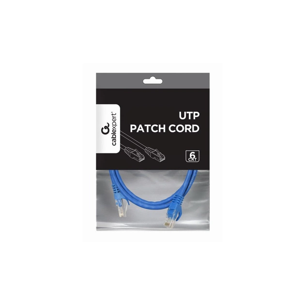 Патч-корд 1.5м UTP cat 6 CCA blue Cablexpert (PP6U-1.5M/B) - изображение 2