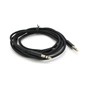 Кабель мультимедійний 3.5mm M to 3.5mm M 1.0m black VEGGIEG (YT-AUXGJ(M)/(M)-AB-1) - зменшене зображення 1