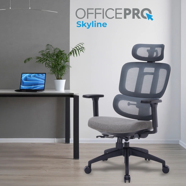 Офісне крісло OfficePro Skyline OC580-B-DG-DG (OC580-B-DG-DG) - зображення 7