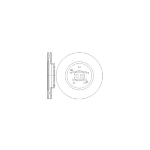 Гальмівний диск HI-Q SD3042 зображення 1