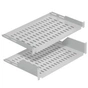 Полка Mirsan 19" 1U глиб. 250мм, консольна, RAL 9005 (MR.RAK1U25.01) - зменшене зображення 1