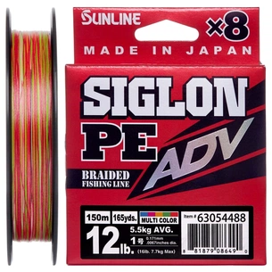 Шнур Sunline Siglon PE ADV х8 150m 0.8/0.153mm 10lb/4.5kg Multi Color (1658.10.81) зображення 1