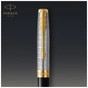 Ручка кулькова Parker SONNET 17 Metal & Black Lacquer GT BP (68 132) - уменьшенное изображение 4