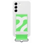 Чохол до мобільного телефона Samsung Silicone with Strap Cover Galaxy S22 White (EF-GS901TWEGRU) - зменшене зображення 1