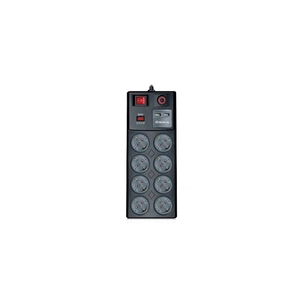 Мережевий фільтр живлення REAL-EL RS-8F USB CHARGE 3m, black (EL122300004) зображення 1
