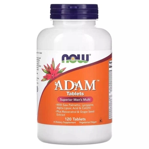 Мультивітамін Now Foods Супер Мультивітаміни для Чоловіків, Adam, Superior Men's Multi, 120 таб (NOW-03876) зображення 1