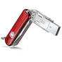 Ніж Victorinox VictorinoxWor 58 мм Прозорий червоний USB 3.0/3.1 32 Gb (4.6235.TG32B1) - зменшене зображення 2