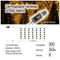 Гірлянда ColorWay Штора завіса 3 x 3 м 300 LED USB теплий колір (CW-GW-300L33U) - зменшене зображення 11