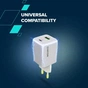 Зарядний пристрій Canyon CU45AC GaN 45W 1xPD 1xQC EU White (CNS-CUW45AC) - зменшене зображення 7