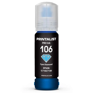 Чорнило Printalist Epson 106 L7160/7180 70г Cyan (PL106C) зображення 1