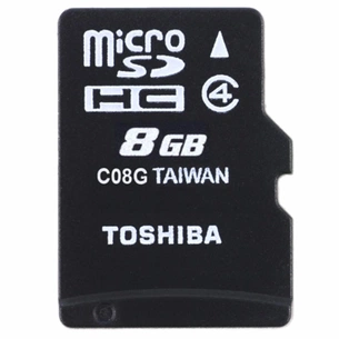Карта пам'яті Toshiba 8Gb microSDHC class 4 (SD-C08GJ(BL5A / SD-C08GJ(6A) зображення 1