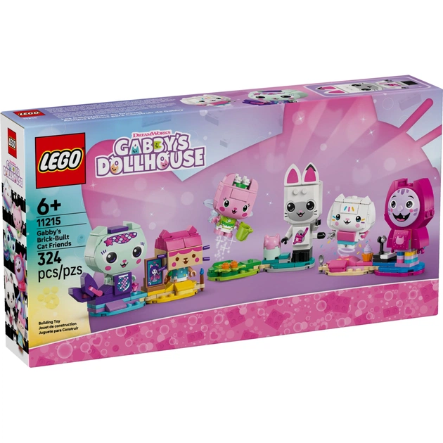 Конструктор LEGO Gabby's Dollhouse Друзі-коти Ґаббі з кубиків (11215) - зображення 1