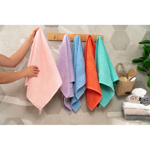 Рушник Ardesto махровий Benefit 100% бавовна рожевий 70х140 см (ART2470SC) - зображення 5