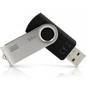 USB флеш накопичувач Goodram 64GB Twister Black USB 3.0 (UTS3-0640K0R11) зображення 1