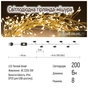 Гірлянда ColorWay Кластер LED 200 6 м 8 функцій Мідна струна Теплий колір 220 V (CW-G-200L6VC) - зменшене зображення 10