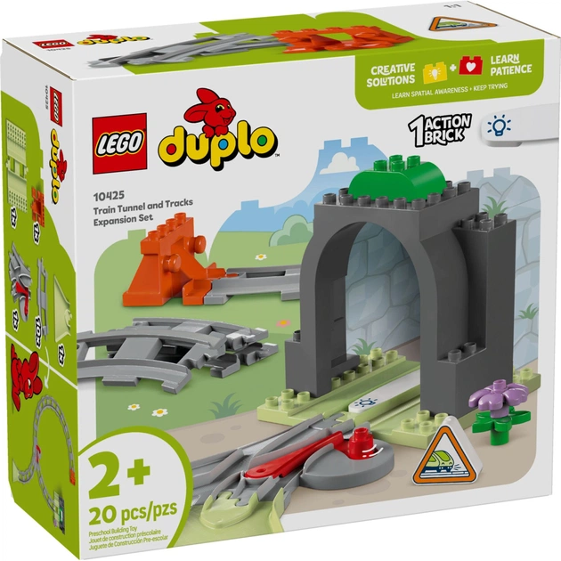 Конструктор LEGO DUPLO Town Дополнительный набор. Железнодорожный тоннель и пути (10425) - изображение 1