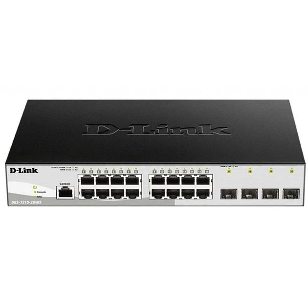 Комутатор мережевий D-Link DGS-1210-20/ME/B - изображение 1