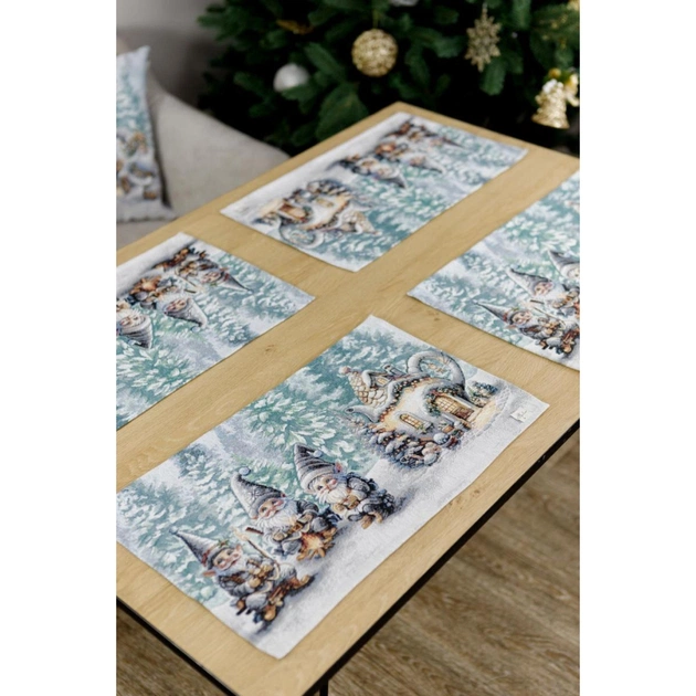 Серветка на стіл Прованс гобеленова Казкові гноми 30х50 см (038427) - зображення 3