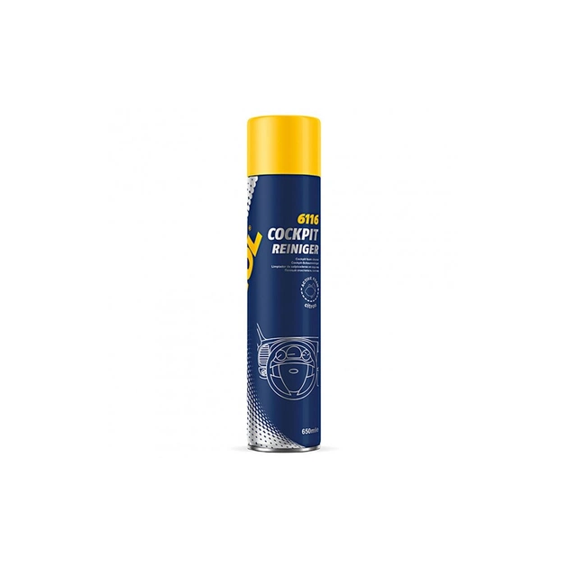 Автополироль Mannol Cockpit Reiniger Citron (Activ Foam) 650 мл (6116) - изображение 1
