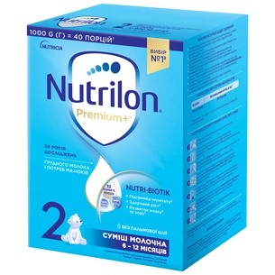 Дитяча суміш Nutrilon 2 Premium+ молочна 1 кг (5900852047213) изображение 1