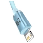 Кабель Baseus Crystal Shine USB - Lightning (M/M), 2.4A, 2 м Sky Blue (CAJY001203) - зменшене зображення 2