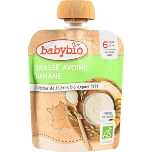 Дитяче пюре BabyBio Органічне з вівсяного молока з бананом 85 г (54098) picture 1