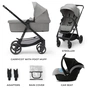 Коляска Kinderkraft 3 в 1 Newly Moonlight Grey (KSNEWL00GRY3000) (5902533921874) - зменшене зображення 10