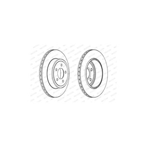 Гальмівний диск FERODO DDF1766C-1 зображення 1