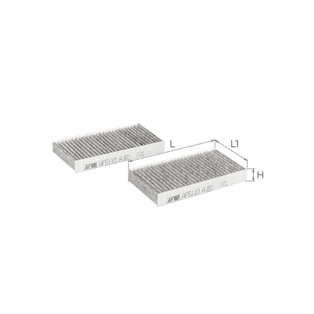 Фильтр салона ALPHA FILTER AF5110a-2 - изображение 1