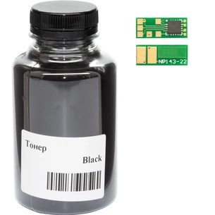 Тонер WWM HP LJ Pro M252, Canon 045, 45г Black + chip (045-CF400A-201Bk) зображення 1