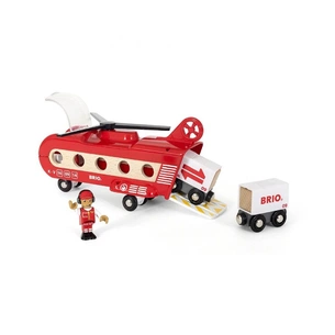 Залізниця Brio Вантажний вертоліт з вагонами (33886) зображення 1