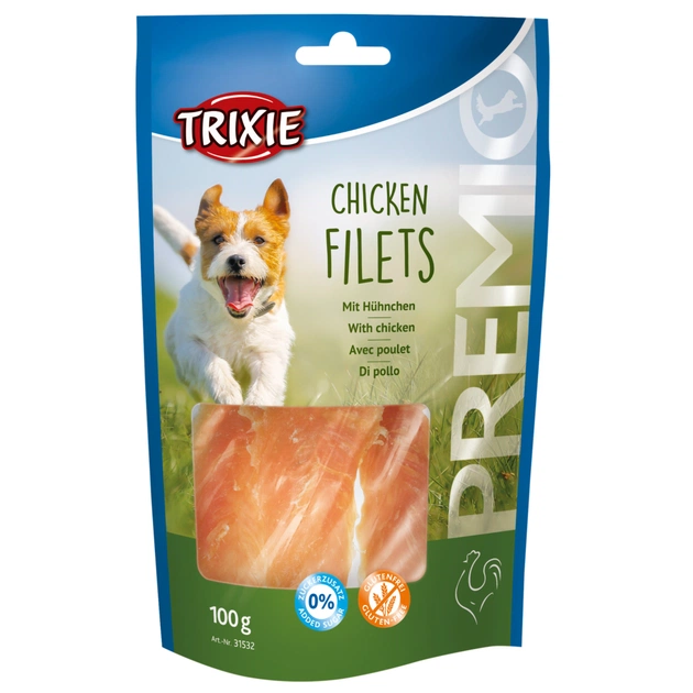 Лакомство для собак Trixie Premio Chicken Filets куриное филе 100 г (4011905315324) - изображение 1