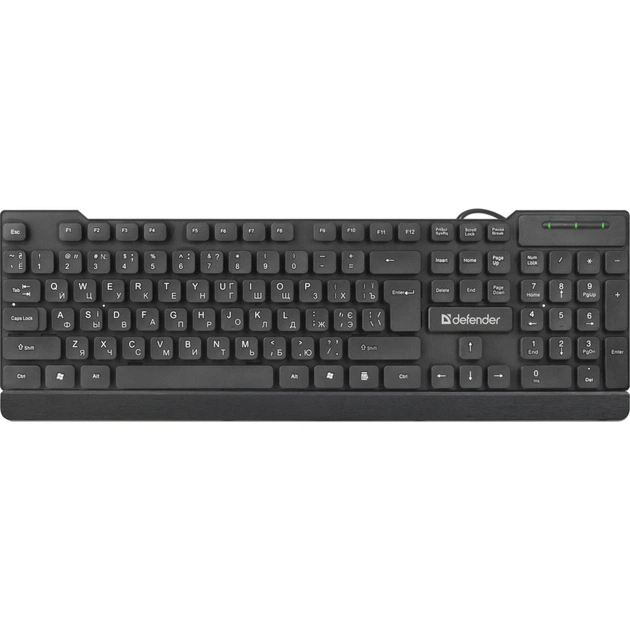 Клавіатура Defender Element HB-190 UKR USB Black (45192) - зображення 1