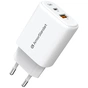 Зарядний пристрій Armorstandart 1xUSB-C + 1xUSB 25W GaN white (ARM89532) - зменшене зображення 4