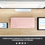 Клавіатура Logitech K380 for MAC Multi-Device Bluetooth UA Rose (920-010406) - зменшене зображення 4