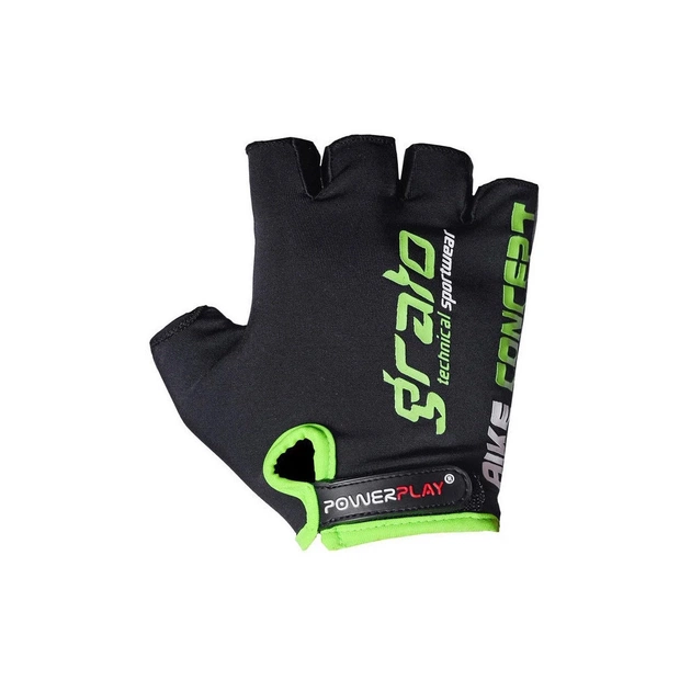 Велорукавиці PowerPlay 5029 Black/Green L (5029B_L_Black-Green) - зображення 2