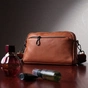 Сумка Vintage Містка Жіноча з кишенями з натуральної шкіри Коричнева (22601) - зменшене зображення 11