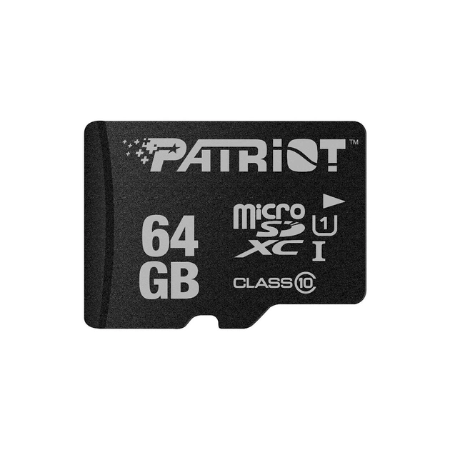 Карта памяти Patriot 64GB microSD class10 UHS-I (PSF64GMDC10) - изображение 1