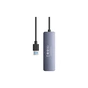 Концентратор Baseus USB 3.0 to 4xUSB 3.0 + USB-C gray (B0005280B811-01) - зменшене зображення 3