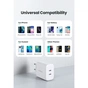 Зарядний пристрій Ugreen 2xUSB 40W PD (2xType-C) PD CD243 White (10343) - зменшене зображення 5