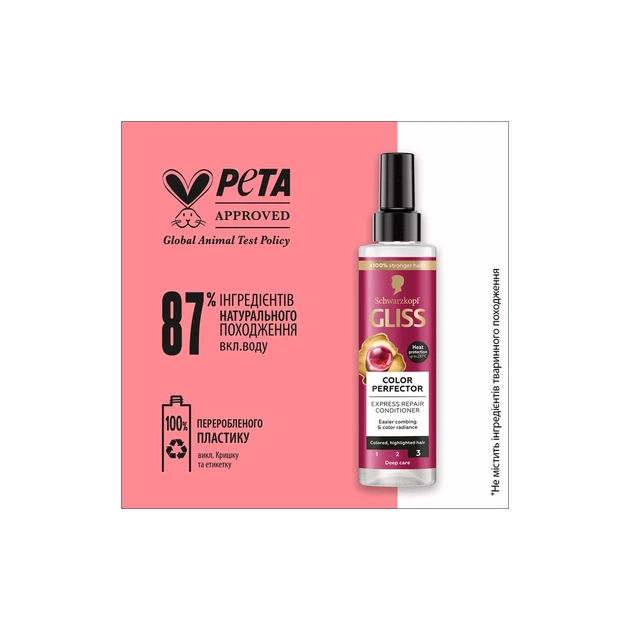 Кондиционер для волос Gliss Ultimate Color Conditioner 200 мл (4015000886871) - изображение 4