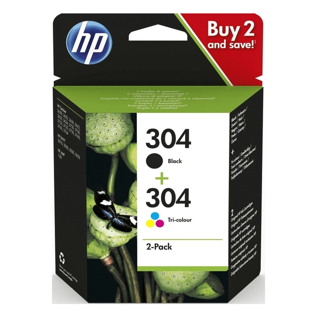 Картридж HP DJ No.304 Multipack (Black+Color) (3JB05AE) - изображение 1
