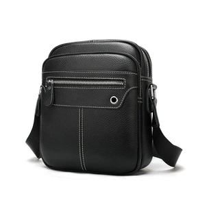 Сумка Vintage Шкіряна флотар Чорна (20018) зображення 1