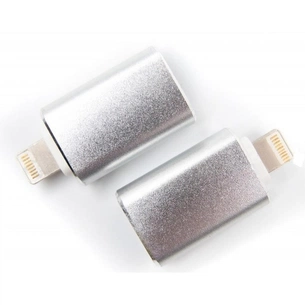 Перехідник OTG USB 2.0 AF to Lightning grey Dengos (ADP-016) зображення 1