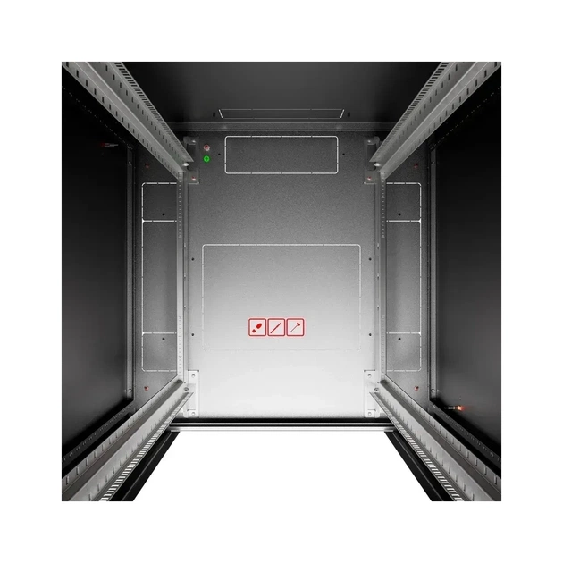 Шафа напольна Conteg 42U iSEVEN 19" 600x600, RAL9005 (RI7-42-60/60-H) - зображення 4