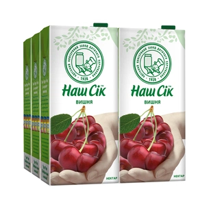 Сік Наш Сік Вишневий 1.93 л (4820003689387) зображення 1