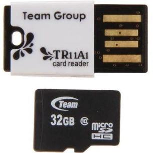 Карта пам'яті Team 32GB class 10 Team + Reader (TUSDH32GCL1029) зображення 1
