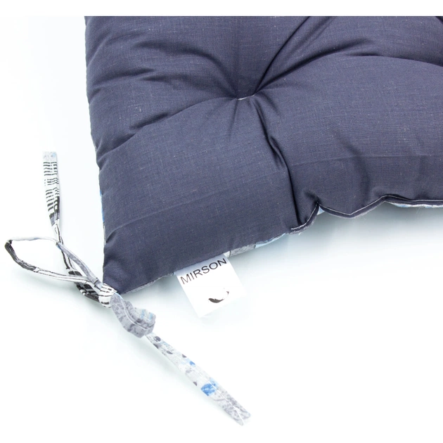 Подушка на стілець MirSon Бязь Принт 17-0550 Mutia 50х50 см (2200006277019) - зображення 3